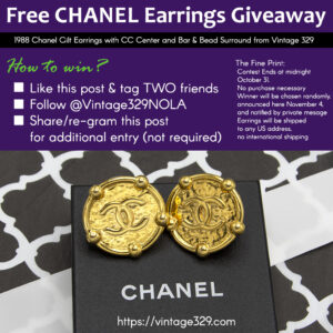 Chanel giveaway Instagram campaign details post